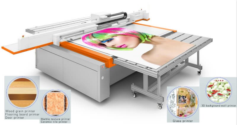 uv flatbed printer for leather phone shell ABS PVC